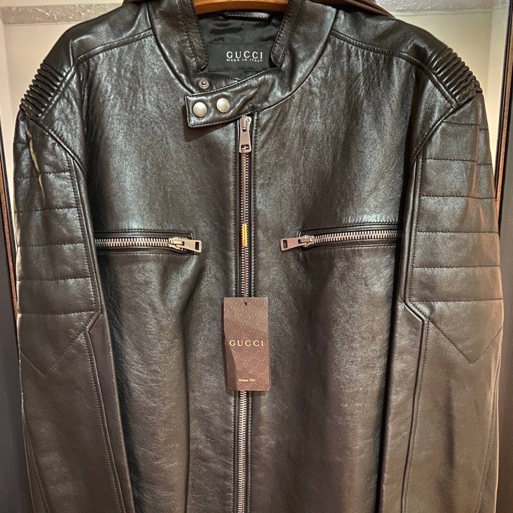 Gucci Men’s Leather Jacket